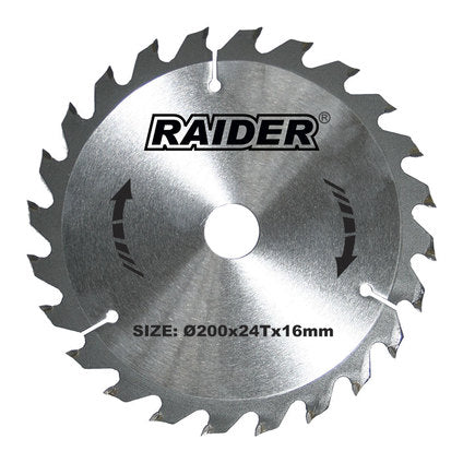 CIRCULAR DISC 200X24THX16 MM RAIDER