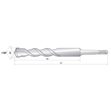 DRILL RAIDER CROSS HEAD SDS-PLUS