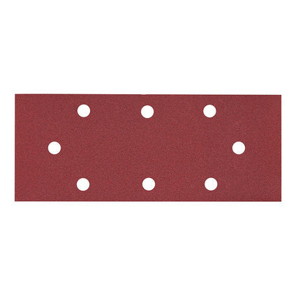 SANDING PADS FOR VIBROSE GRINDERS 93X230 MM P240 8 HOLES 10 PCS RAIDER