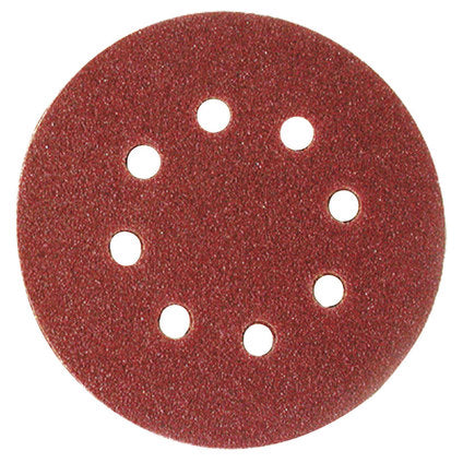 SANDING FOR ECCENTRIC GRINDER F125 K180 8 HOLES 10 PCS RAIDER