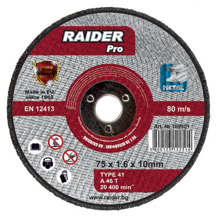 METAL DISC 75X1.6X10 MM RAIDER