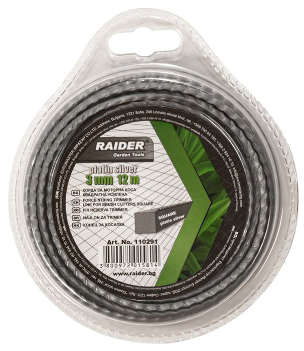CORD FOR MOWING PROFILE SQUARE 3.0MMX12M RAIDER