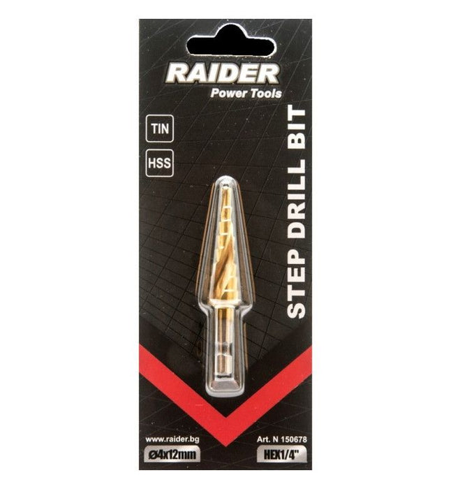 STEP DRILL HEX 1/4'' ?4-12 MM