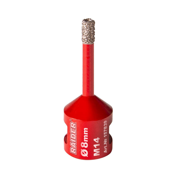 DIAMOND DRY BIT 8 MM M14 RAIDER PRO