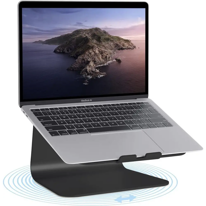 Rain Design mStand360 with Swivel Base Laptop Stand - Black - Охлаждащи поставки за лаптопи<<<Лаптопи таблети и