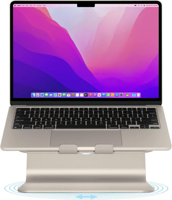 Rain Design mStand360 with Swivel Base Laptop Stand - Starlight