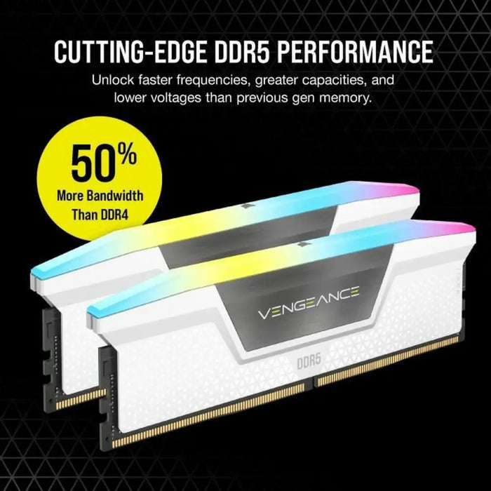 RAM Memory Corsair CMH32GX5M2B6000C40W 32 GB DDR5 6000 MHz CL40 - Компютър Мрежи и компоненти<<<Компютри|