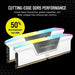 RAM Memory Corsair CMH32GX5M2B6000C40W 32 GB DDR5 6000 MHz CL40 - Компютър Мрежи и компоненти<<<Компютри|