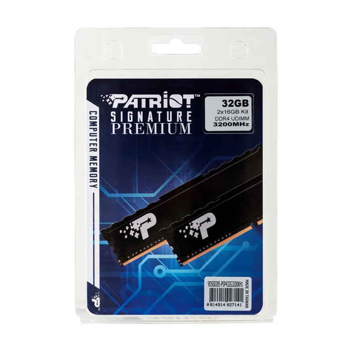 RAM Memory Patriot Memory PSP432G3200KH1 CL22 32 GB - DIMM (DDR IV)PAM-DR4<<<Memory devicesPAM<<<ActionPL&&&Компютър