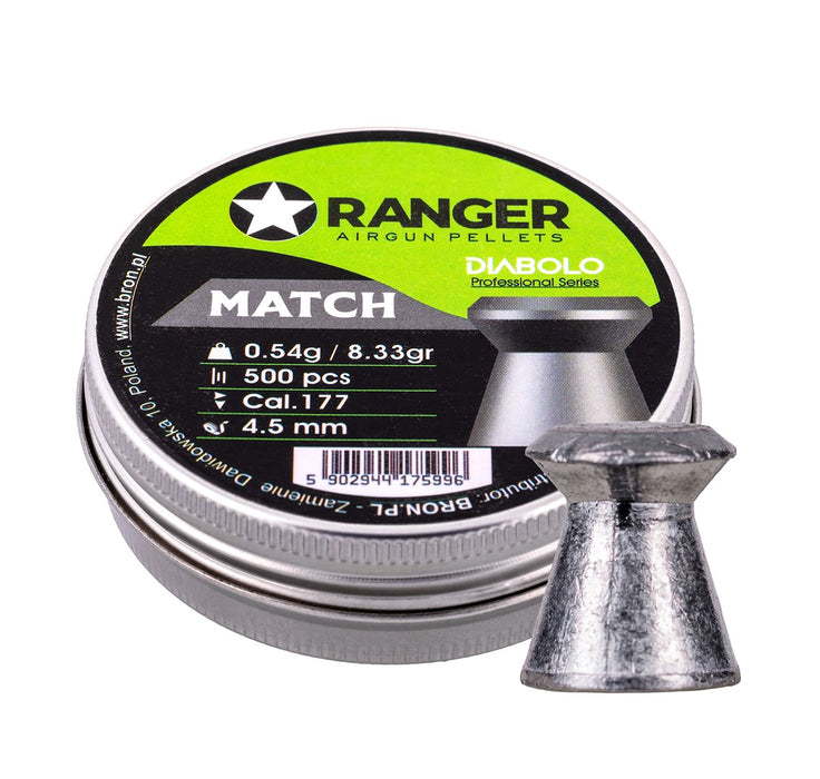 4.5 mm RANGER Diabolo Professional Match flat 500 shot