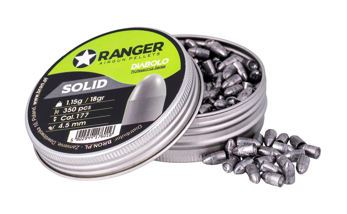 4.5 mm RANGER Diabolo Professional Solid semi-round shot 350 rounds. 1,15 g