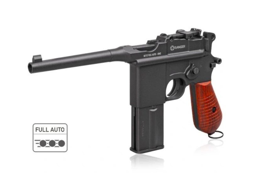 Air rifle pistol Ranger M712 BROOMHANDLE Full Auto Blowback K.4,5 BBS 19-shots KWC