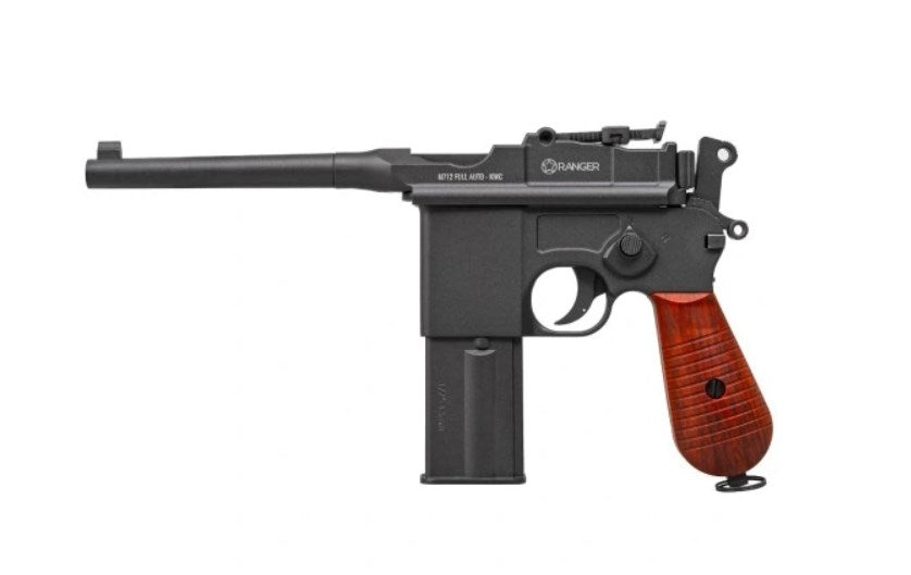 Air rifle pistol Ranger M712 BROOMHANDLE Full Auto Blowback K.4,5 BBS 19-shots KWC