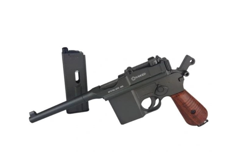 Air rifle pistol Ranger M712 BROOMHANDLE Full Auto Blowback K.4,5 BBS 19-shots KWC