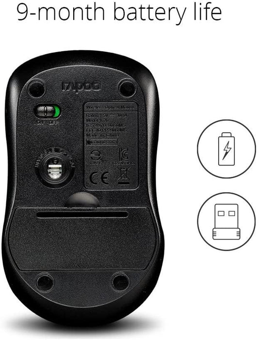 Wireless optical mouse RAPOO 1620, 11464