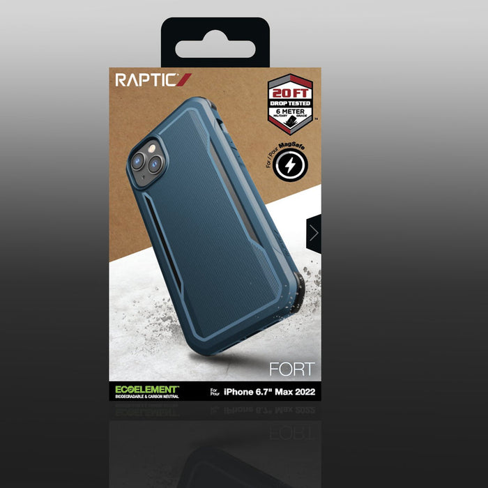 Raptic X-Doria Fort Case iPhone 14 with MagSafe armored blue cover - Cell phone cases and covers<<<HurtelXML