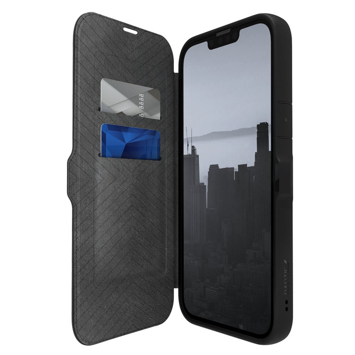 Raptic X-Doria Urban Folio Case iPhone 14 Plus flip cover black