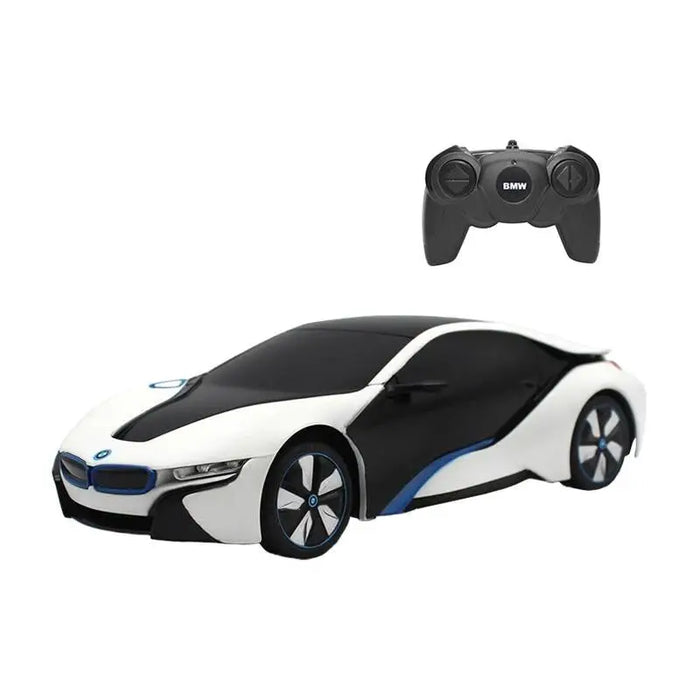 RASTAR R/C 1:24 BMW i8 remote controlled car- UV-sensitive (white and yellow) - Remote-controlled