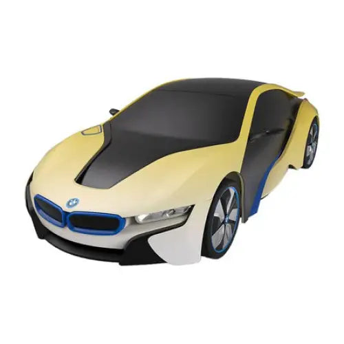 RASTAR R/C 1:24 BMW i8 remote controlled car- UV-sensitive (white and yellow) - Remote-controlled
