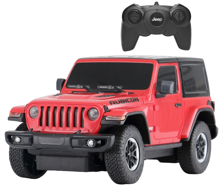 Кола с дистанционно управление Rastar - Jeep Wrangler Rubicon JL, 1:24, асортимент