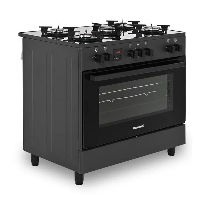 Ravanson KWGE-K90 black gas/electric cooker - Free-standing kitchensAGD-KWS<<<Home Appliance - ProductsAGD<<<ActionPL