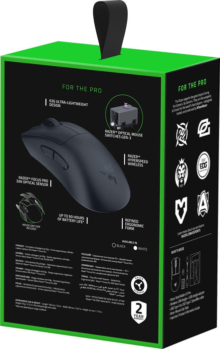 Wireless Bluetooth Mouse Razer DeathAdder V3 Pro Black 30000 dpi