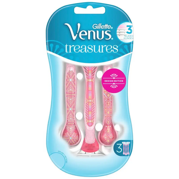 Razor Gillette Venus Treasures pink 3 pcs - Самобръсначки<<<Лична грижа<<<Уреди за здраве и красота<<<TechMart