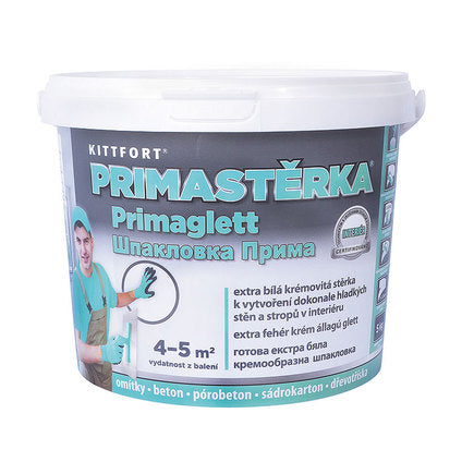 READY-TO-USE PUTTY PRIMA KF PRIMA - Гипс и шпакловки<<<Сухи строителни смеси<<<Строителни материали<<<Praktiker
