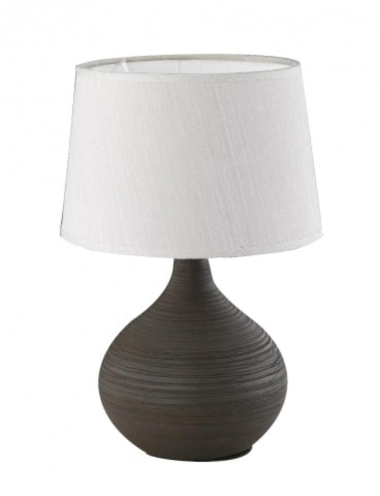 TABLE LAMP MARTIN E14 29CM BROWN/WHITE TRIO
