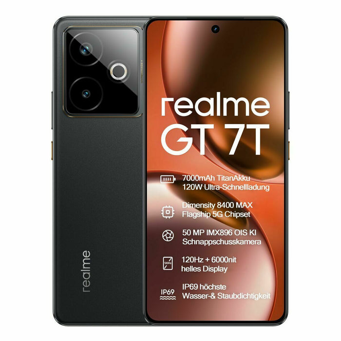 Smartphone Realme GT 7T 6,8'' MediaTek 12 GB RAM 256 GB Black
