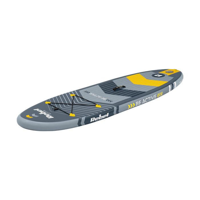 REBEL ACTIVE SMALL INFLATABLE SUP BOARD GRAY RBA-4511