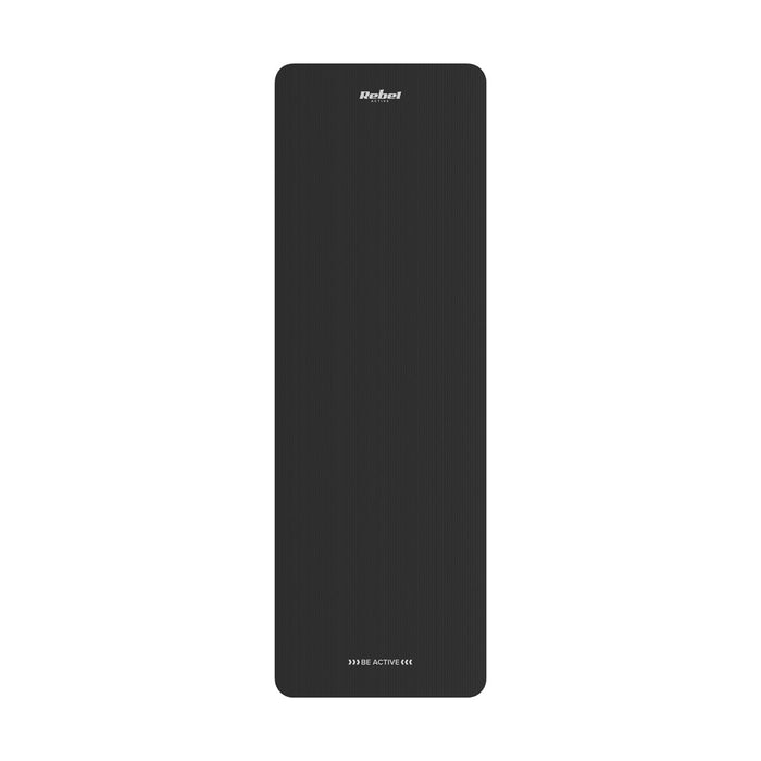 REBEL ACTIVE black gymnastic exercise mat