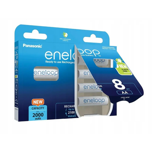 Rechargeable batteries PANASONIC ENELOOP AA 2000 mAh 8 szt (BK-3MCDE/8HH) - Rechargeable batteriesBAL-AKM<<<batteries