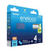 Rechargeable batteries PANASONIC ENELOOP AAA 800 mAh 4 szt + case (BK-4MCDE/4CP + CASE) - Rechargeable