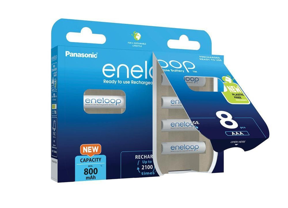 Rechargeable batteries PANASONIC ENELOOP AAA 800 mAh 8 szt (BK-4MCDE/8HH) - Rechargeable batteriesBAL-AKM<<<batteries