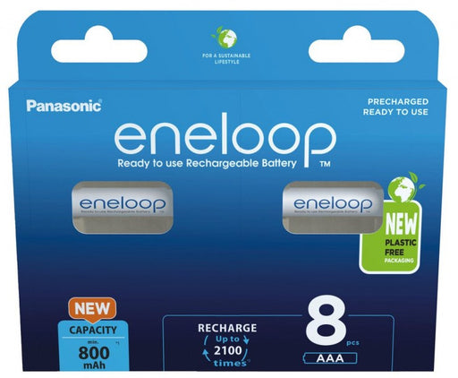 Rechargeable batteries PANASONIC ENELOOP AAA 800 mAh 8 szt (BK-4MCDE/8HH) - Rechargeable batteriesBAL-AKM<<<batteries
