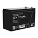 Rechargeable battery AGM 12V 7.2Ah Maintenancefree for UPS ALARM - Batteries<<<Rechargeable batteries<<<IT