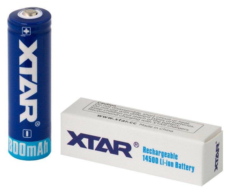 Rechargeable battery LiIon AA R6 3.7V 800mAh XTAR - Батерии<<<Батерии и зарядни у-ва<<<ValiAPI&&&Rechargeable