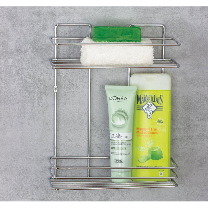 RECTANGULAR BATHROOM SHELF METALIFE - Етажерки<<<Аксесоари за баня<<<Баня<<<Praktiker