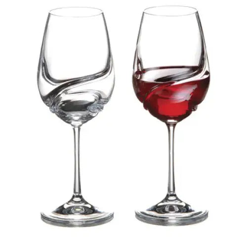 RED WINE GLASS 350ML 2PCS TURBULENCE BOHEMIA - Сервизи чаши и чинии<<<Домашни потреби<<<Кухня<<<Praktiker