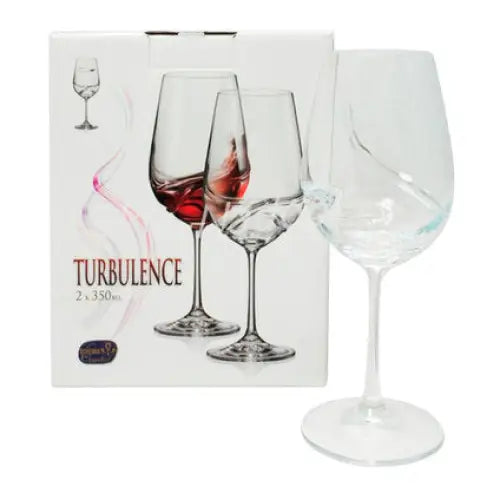 RED WINE GLASS 350ML 2PCS TURBULENCE BOHEMIA - Сервизи чаши и чинии<<<Домашни потреби<<<Кухня<<<Praktiker