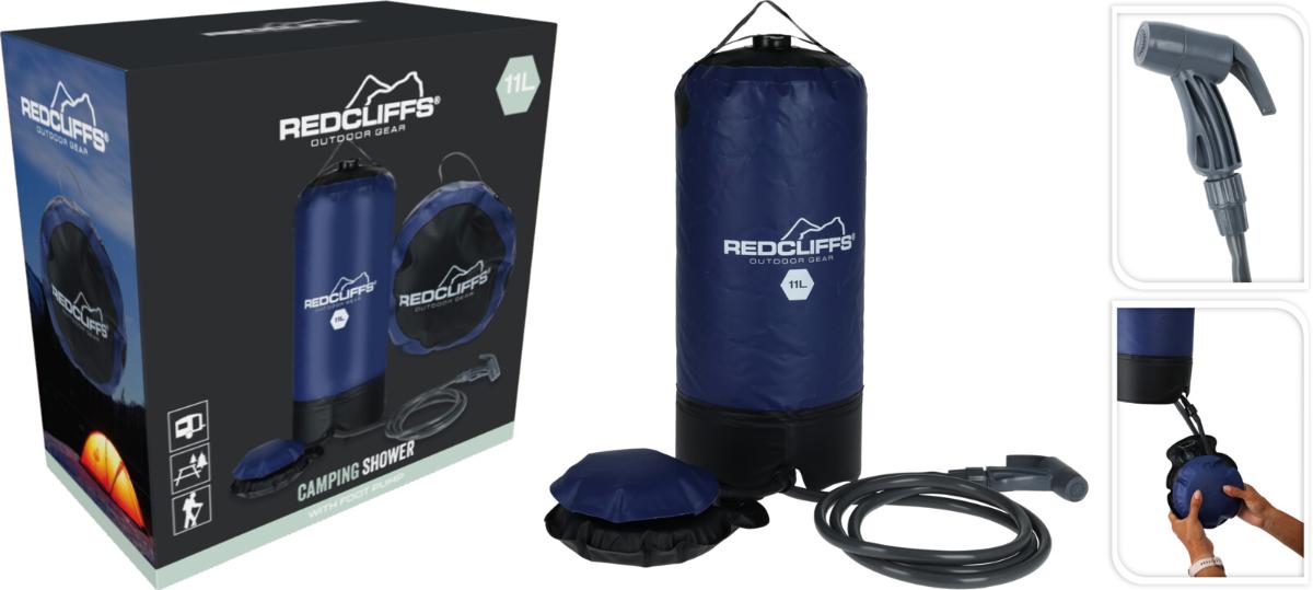 CAMPING SHOWER WITH PUMP 11L REDCLIFFS OUTDOOR DW9000130