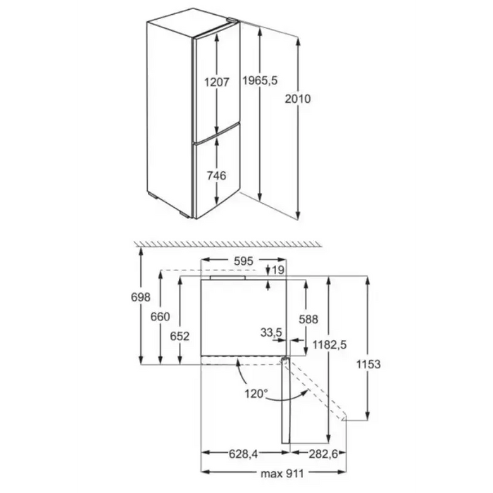 Refrigerator-freezer ELECTROLUX LNT7ME36G2 - Freestanding refrigerator-freezers (refrigerators)AGD-LOW<<<Home Appliance