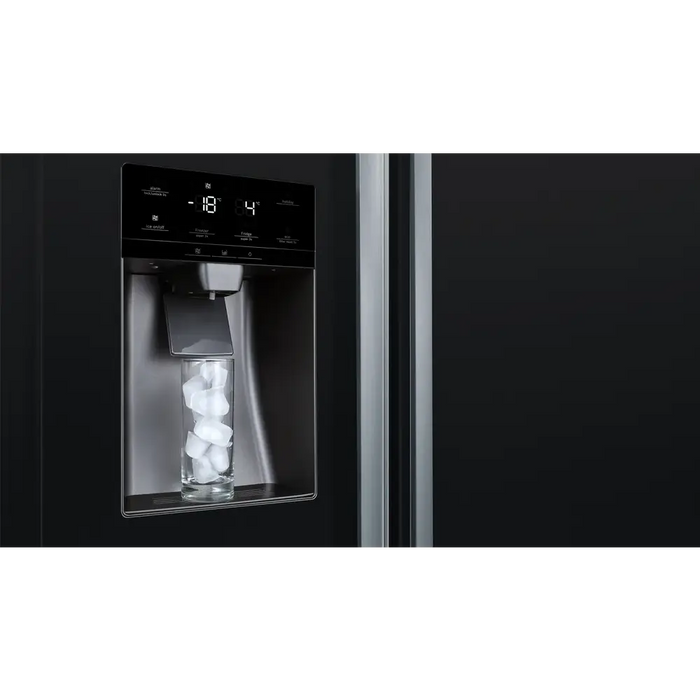 Refrigerator with freezer BOSCH side-by-side KAD93ABEP 562 l NoFrost 178.7 x 90.8 cm black - Хладилници с