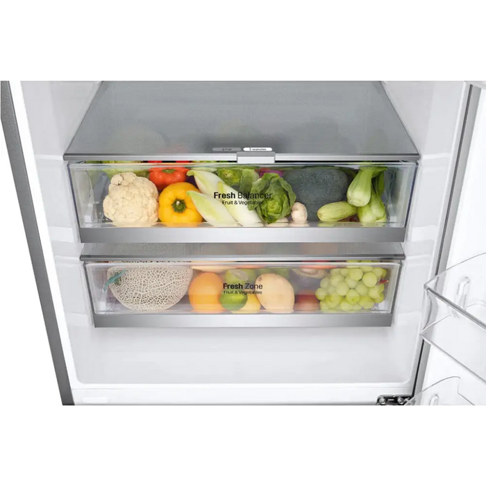 Refrigerator with freezer LG GBF567PZCMB + Cooking device Tefal EY101815 Easy Fry Compact - Комбинирани хладилници с
