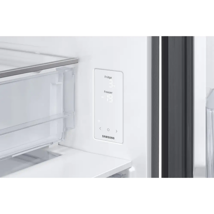 Refrigerator with freezer SAMSUNG RB53DG703EB1EO 538 l SmartThings AI Energy and Metal Cooling 203x75.9 cm Dark Inox