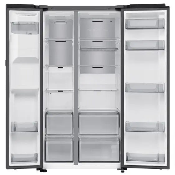 Refrigerator with freezer SAMSUNG Side-by-Side RS80F66KBFEO 634 l Auto Open Door 178.4 cm - Хладилници Side