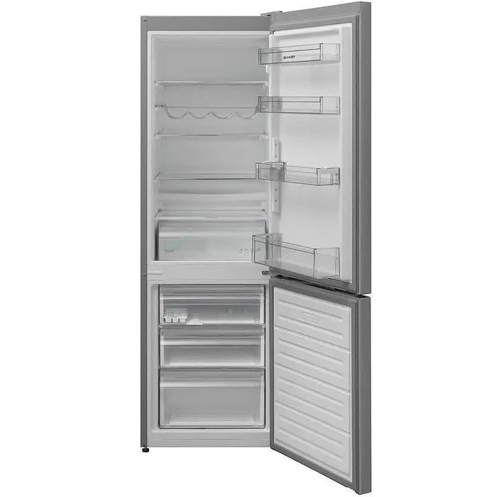 Refrigerator with freezer Sharp SJ-FBB04DTXLE 268 l E Stainless steel Static - Хладилници с