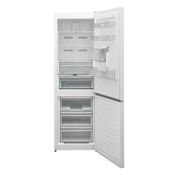 Refrigerator with freezer Sharp SJ-NBA21DMDWE 331 l E No Frost White - Хладилници с фризер<<<Хладилници<<<Домакински