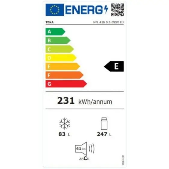 Refrigerator with freezer TEKA NFL 430 S - Хладилници с фризер<<<Хладилници<<<Едра бяла техника<<<TechnoMix